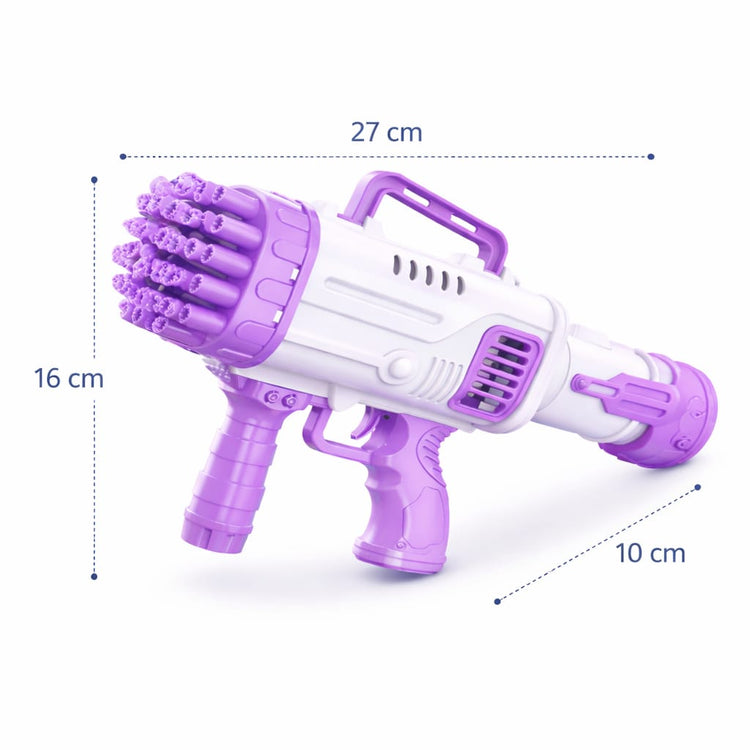 32-Hole Automatic Bubble Gun Machine for Kids – Electric Bubble Blaster Toy with High Output Bubbles, Lightweight Handheld Bubble Maker for Outdoor Summer Beach Party, Birthday Gifts (Purple , Green , Red)