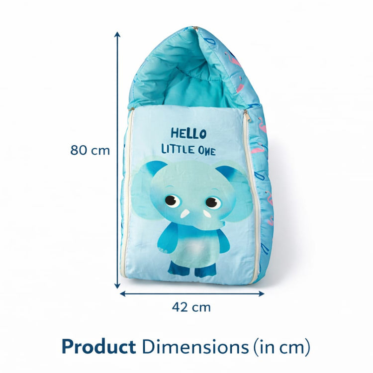 Dhootha™ 3-in-1 Baby Sleeping Bag & Carry Nest for Newborn (0–12 Months) | Portable Cotton Infant Bed Cum Bassinet for Co-Sleeping & Travel | Soft, Foldable, Washable Unisex Bedding Set