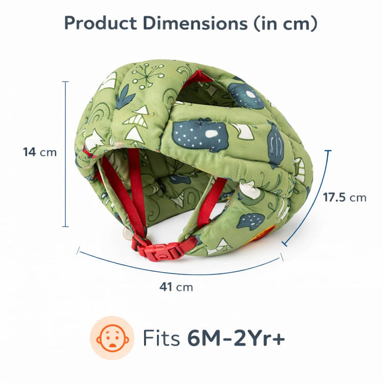 DHOOTHA™ Baby Head Protector Cushion for Toddlers | Soft Safety Backpack Pillow for Crawling & Walking | Adjustable Anti-Fall Protection Pad | Lightweight Head Guard for Infants