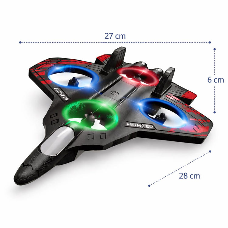 Remote Control Aeroplane for Kids | Rechargeable RC Airplane Toy with 2.4GHz Controller | Outdoor Flying Glider Plane | Birthday Gift for Boys & Girls