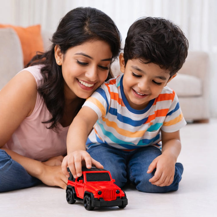 Mini SUV Off Road Die Cast Car Toy for Kids | Pull Back Action Metal Jeep Style Vehicle | Realistic 4x4 Adventure Model | Birthday Gift for Boys & Girls