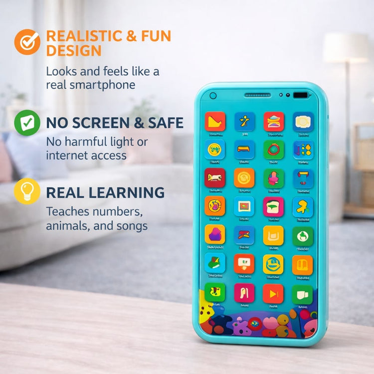 Kids Learning Educational Smartphone Toy with 28 Functions | Interactive Baby Phone with Music, ABC, Numbers & Games | Screen-Free Learning Toy for Toddlers (2+ Years)