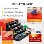 48 Container Truck Car Set for Kids | Heavy Duty Transport Trailer Toy Vehicle | Large Cargo Carrier Playset | Construction & Logistics Toy Gift for Boys Age 3+ Years