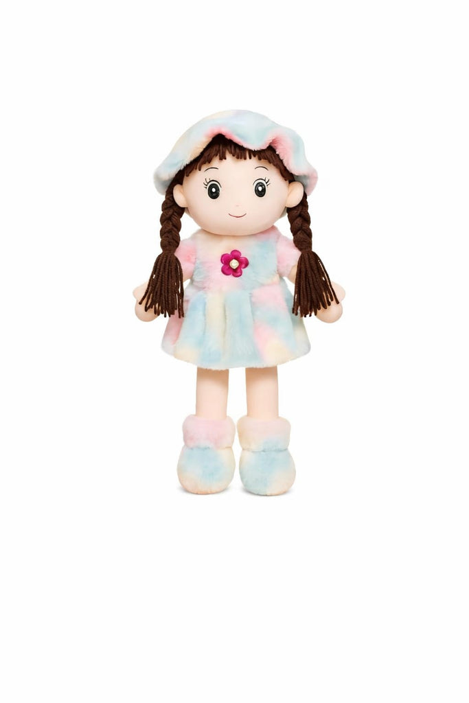 DHOOTHA™ Baby Girl Soft Toy Doll for Kids | Cute Plush Stuffed Doll with Dress | Ultra Soft Huggable Gift for Girls | Birthday & Baby Shower Present