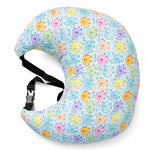 Baby Feeding Pillow C Shape – Nursing Pillow for Breastfeeding & Bottle Feeding with Adjustable Strap, Soft Support Cushion for Mom & Newborn, Elephant Print
