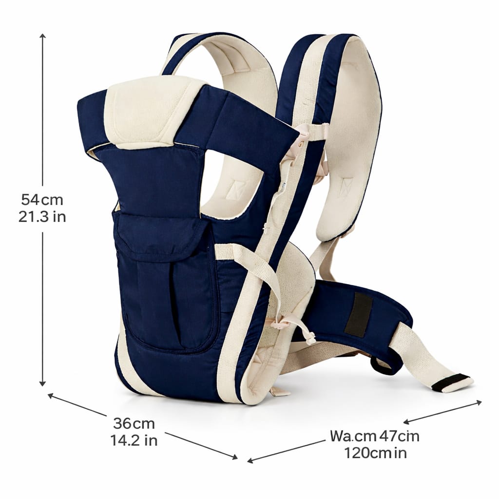 DHOOTHA™ Baby Carrier Belt with Hip Seat Support | Adjustable Waist Baby Carrying Belt for Newborn & Toddlers | Ergonomic Waist Stool with Safety Buckle | Lightweight Travel Friendly Design