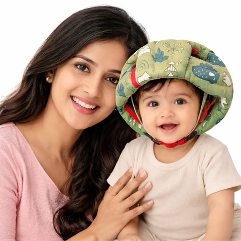DHOOTHA™ Baby Head Protector Cushion for Toddlers | Soft Safety Backpack Pillow for Crawling & Walking | Adjustable Anti-Fall Protection Pad | Lightweight Head Guard for Infants
