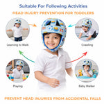 DHOOTHA™ Baby Head Protector Cushion for Toddlers | Soft Safety Backpack Pillow for Crawling & Walking | Adjustable Anti-Fall Protection Pad | Lightweight Head Guard for Infants