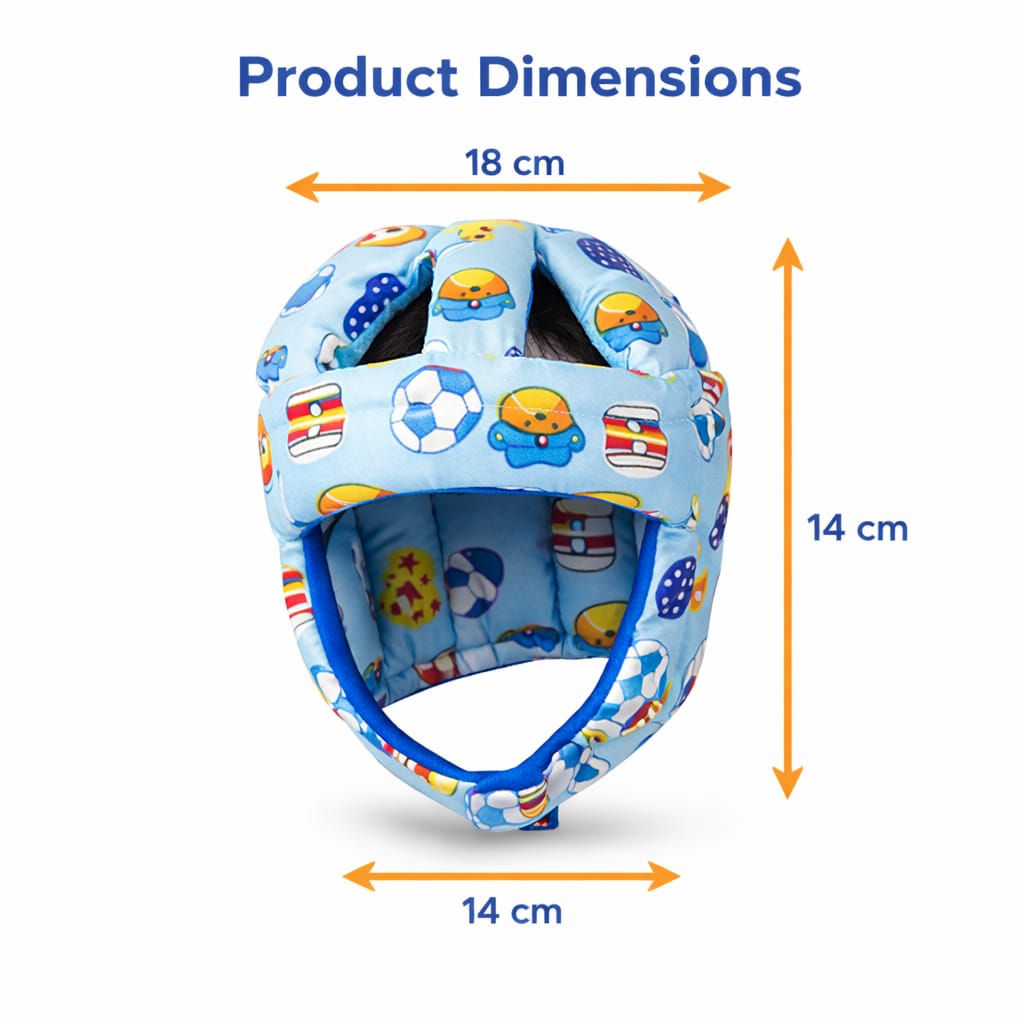 DHOOTHA™ Baby Head Protector Cushion for Toddlers | Soft Safety Backpack Pillow for Crawling & Walking | Adjustable Anti-Fall Protection Pad | Lightweight Head Guard for Infants