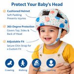 DHOOTHA™ Baby Head Protector Cushion for Toddlers | Soft Safety Backpack Pillow for Crawling & Walking | Adjustable Anti-Fall Protection Pad | Lightweight Head Guard for Infants