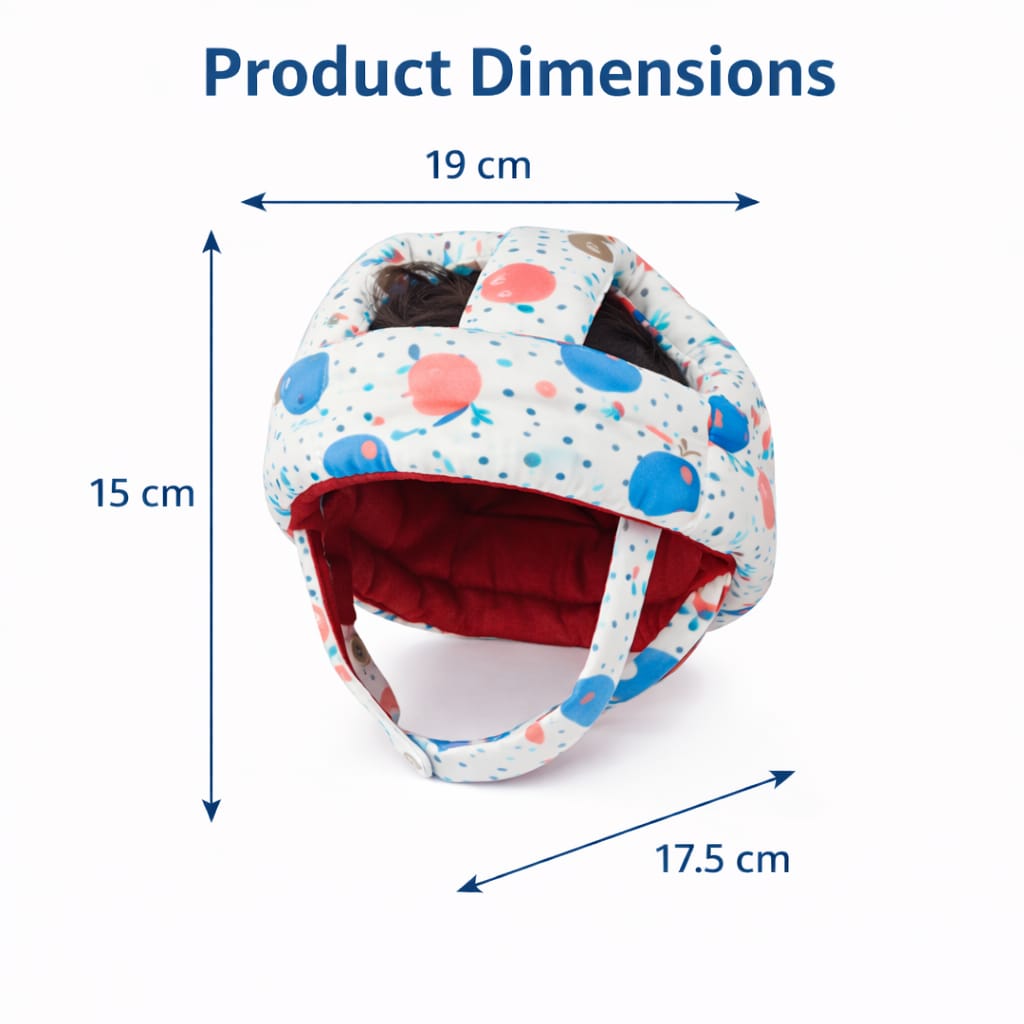 DHOOTHA™ Baby Head Protector Cushion for Toddlers | Soft Safety Backpack Pillow for Crawling & Walking | Adjustable Anti-Fall Protection Pad | Lightweight Head Guard for Infants