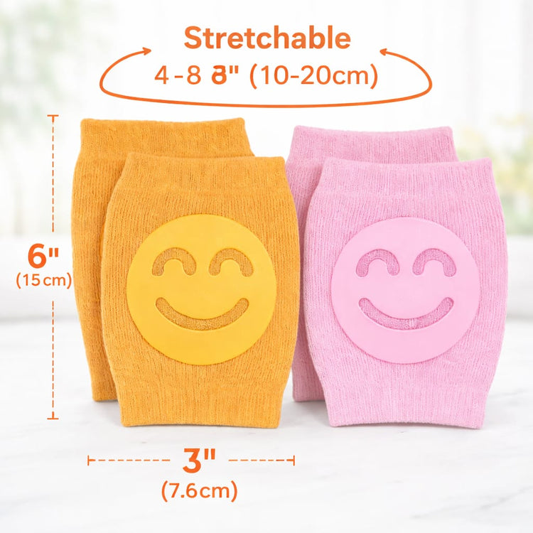 DHOOTHA™ Baby Knee Pad Pair for Crawling Infants | Soft Anti Slip Knee Protector for Toddlers | Stretchable Breathable Safety Guard | Comfortable Leg Support for Boys & Girls