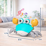Musical Crawling Crab Toy for Kids with Lights & Sound | Dancing Baby Toy with Music | Interactive Toddler Toy | Educational & Fun Gift for Boys & Girls