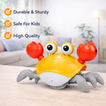Musical Crawling Crab Toy for Kids with Lights & Sound | Dancing Baby Toy with Music | Interactive Toddler Toy | Educational & Fun Gift for Boys & Girls