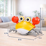 Musical Crawling Crab Toy for Kids with Lights & Sound | Dancing Baby Toy with Music | Interactive Toddler Toy | Educational & Fun Gift for Boys & Girls