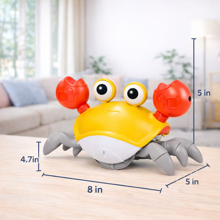 Musical Crawling Crab Toy for Kids with Lights & Sound | Dancing Baby Toy with Music | Interactive Toddler Toy | Educational & Fun Gift for Boys & Girls
