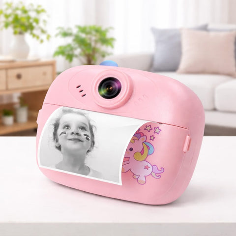 DHOOTHA™ DIY Instant Digital Camera for Kids | Rechargeable HD Photo & Video Camera with Print Feature | Creative Learning Toy Gift for Boys & Girls | Fun Photography Kit