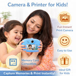 DHOOTHA™ DIY Instant Digital Camera for Kids | Rechargeable HD Photo & Video Camera with Print Feature | Creative Learning Toy Gift for Boys & Girls | Fun Photography Kit