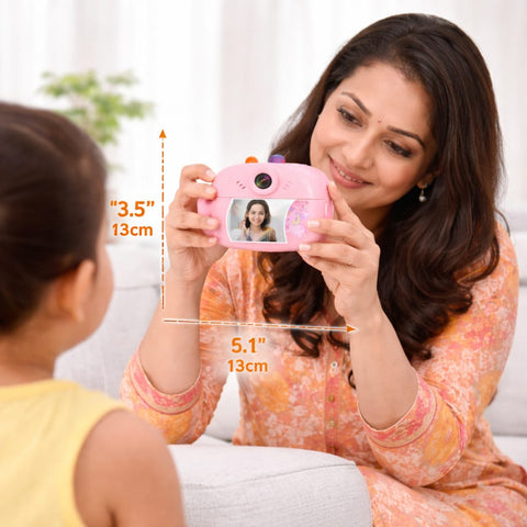 DHOOTHA™ DIY Instant Digital Camera for Kids | Rechargeable HD Photo & Video Camera with Print Feature | Creative Learning Toy Gift for Boys & Girls | Fun Photography Kit