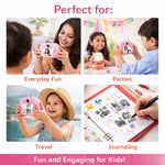 DHOOTHA™ DIY Instant Digital Camera for Kids | Rechargeable HD Photo & Video Camera with Print Feature | Creative Learning Toy Gift for Boys & Girls | Fun Photography Kit