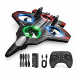 Remote Control Aeroplane for Kids | Rechargeable RC Airplane Toy with 2.4GHz Controller | Outdoor Flying Glider Plane | Birthday Gift for Boys & Girls