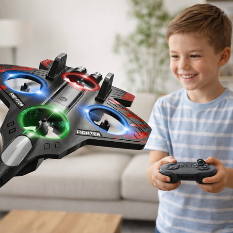 Remote Control Aeroplane for Kids | Rechargeable RC Airplane Toy with 2.4GHz Controller | Outdoor Flying Glider Plane | Birthday Gift for Boys & Girls