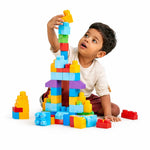 DHOOTHA™ 120 Pcs Mega Building Blocks Set for Kids | Jumbo Construction Bricks for Toddlers | Early Learning Stacking Toy | Creative Educational Gift for Boys & Girls