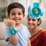 DHOOTHA™ Kids Mosquito Repellent LED Watch | Rechargeable Anti Mosquito Wrist Band for Children | Chemical Free Outdoor Protection Device | Adjustable Silicone Strap with Digital Display