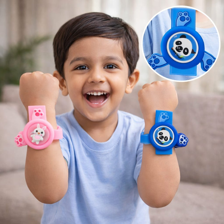 DHOOTHA™ Kids Mosquito Repellent LED Watch | Rechargeable Anti Mosquito Wrist Band for Children | Chemical Free Outdoor Protection Device | Adjustable Silicone Strap with Digital Display