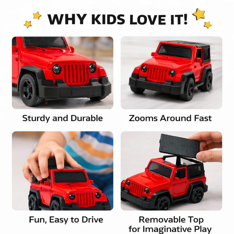 Mini SUV Off Road Die Cast Car Toy for Kids | Pull Back Action Metal Jeep Style Vehicle | Realistic 4x4 Adventure Model | Birthday Gift for Boys & Girls