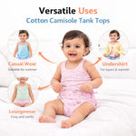 DHOOTHA™ New Born Baby Dori Jabhali Pack of 4 (0–3 Months) | Soft Cotton Front Tie Jabla Set for Infants | Breathable Daily Wear Vest for Boys & Girls | Comfortable Hospital & Home Clothing