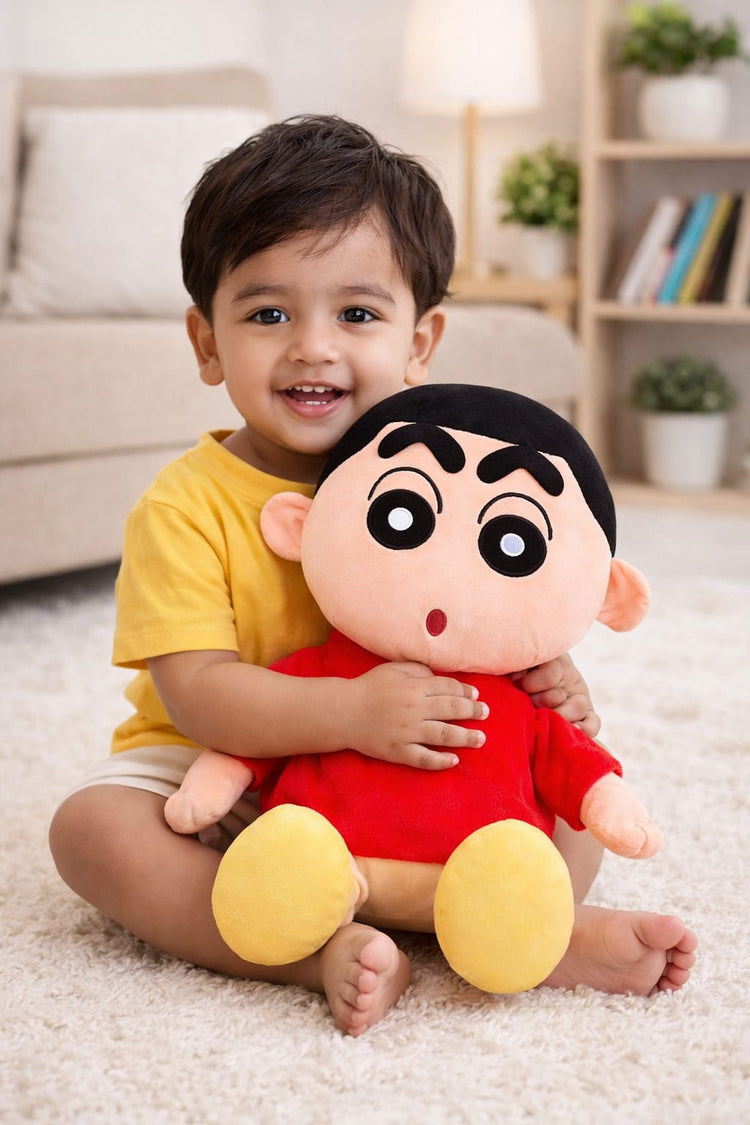 DHOOTHA™ Cartoon Boy Plush Soft Toy for Kids | Cute Anime Style Stuffed Doll | Ultra Soft Huggable Gift for Boys & Girls | Birthday & Return Gift Option