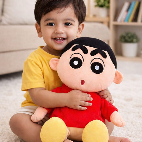 DHOOTHA™ Cartoon Boy Plush Soft Toy for Kids | Cute Anime Style Stuffed Doll | Ultra Soft Huggable Gift for Boys & Girls | Birthday & Return Gift Option