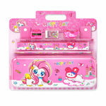 Kids Unicorn Stationery Set – Cute Pink Pencil Case with Pencil, Eraser & Sharpener – Cartoon School Supplies Kit for Girls, Back to School Gift Set