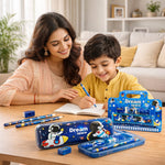 Kids Space Stationery Set – Astronaut Pencil Case with Pencil, Eraser & Sharpener – Dream Space School Supplies Kit for Boys & Girls, Cartoon Gift Set