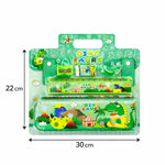 Kids Dinosaur Stationery Set – Cute Dino Pencil Case with Pencil, Eraser & Sharpener – Cartoon School Supplies Kit for Boys & Girls, Back to School Gift Set