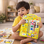 Kids Panda Stationery & Painting Set – Cute Pencil Case with Watercolor Paints, Brush, Pencils, Eraser & Sharpener – DIY Art & School Supplies Kit for Boys & Girls