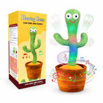 DHOOTHA™ Talking Cactus Toy for Kids | Dancing Repeat Voice Musical Plush Toy with Recording Function | Interactive Fun Gift for Boys & Girls