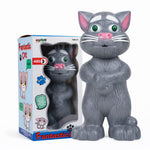 DHOOTHA™ Talking Cat Toy for Kids | Repeat Voice Interactive Plush Animal | Musical Mimicry Soft Toy with Sound | Birthday Gift for Boys & Girls