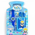 Space Travel Kids Gift Set with Digital Watch – Cartoon School Supplies Kit with Notebook, Pencil, Sharpener & Eraser – Astronaut Stationery Set for Boys & Girls, Return Gift Pack